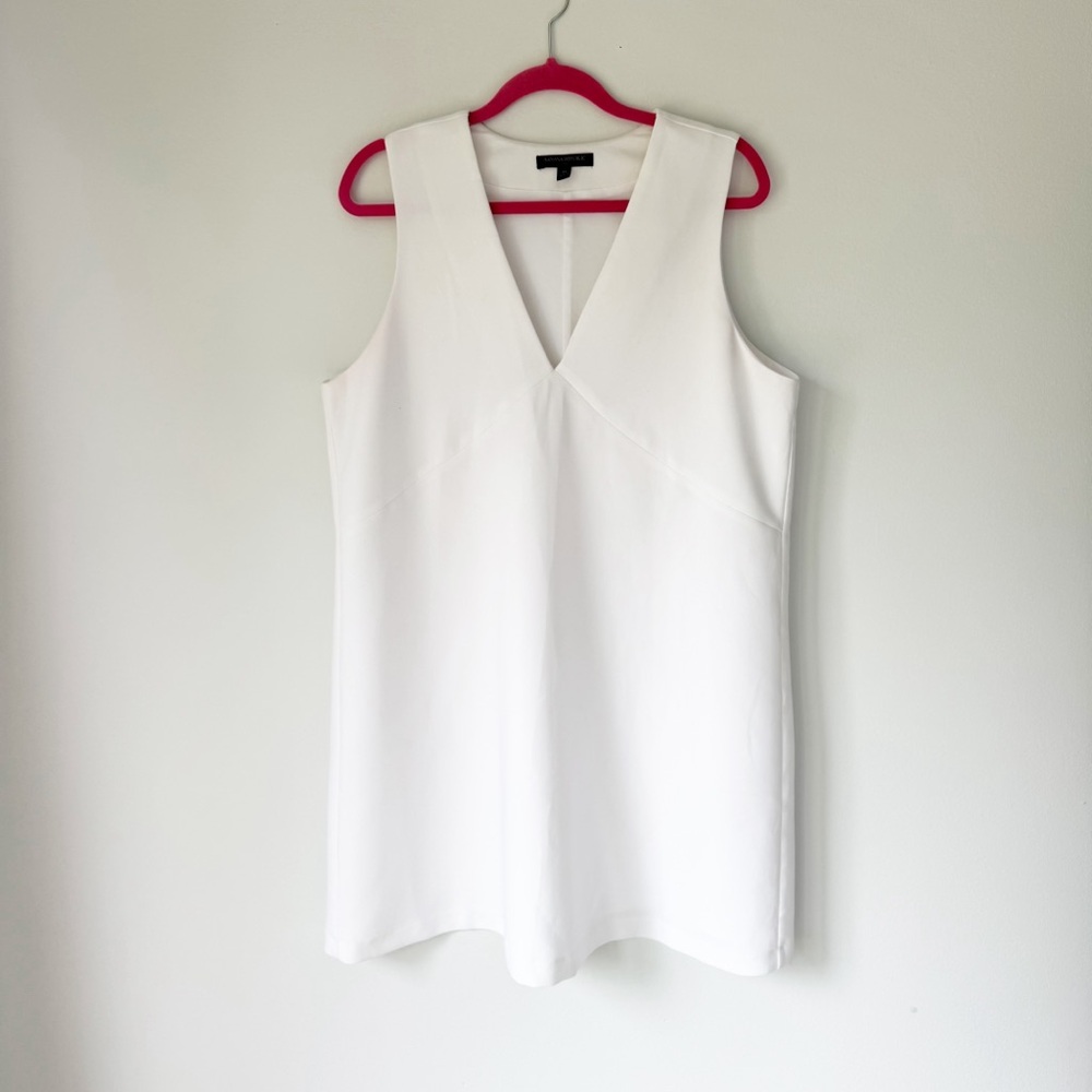 Banana Republic White Sleeveless Dress